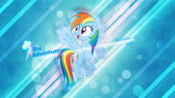 Size: 7680x4320 | Tagged: safe, artist:game-beatx14, artist:kysss90, artist:parclytaxel, imported from derpibooru, rainbow dash, pegasus, pony, absurd file size, absurd resolution, cutie mark, female, flying, high res, open mouth, smiling, solo, too big for derpibooru, turned head, vector, wallpaper
