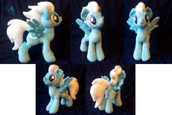Size: 8016x5359 | Tagged: safe, artist:fire-topaz, imported from derpibooru, fleetfoot, pegasus, pony, absurd file size, absurd resolution, blue coat, high res, irl, photo, plushie, solo, too big for derpibooru, white mane