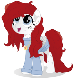 Size: 9055x9633 | Tagged: safe, artist:joemasterpencil, imported from derpibooru, oc, oc only, oc:angelique, pegasus, pony, absurd resolution, clothes, female, freckles, jewelry, looking up, mare, movie accurate, necklace, simple background, solo, sweater, too big for derpibooru, transparent background, vector