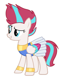 Size: 1561x1853 | Tagged: safe, artist:digigex90, imported from derpibooru, zipp storm, pegasus, clothes, female, g5, g5 to g4, generation leap, simple background, solo, transparent background