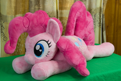 Size: 4942x3295 | Tagged: safe, artist:azgchip, imported from derpibooru, pinkie pie, earth pony, female, plushie, solo