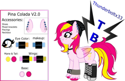 Size: 1028x664 | Tagged: safe, artist:thunderboltx33, oc, oc only, pony, female, mare, reference sheet