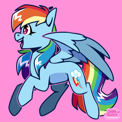 Size: 2894x2894 | Tagged: safe, artist:jellysketch, imported from derpibooru, pegasus, pony, flying, simple background, smiling, solo