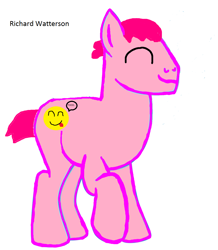 Size: 1024x1173 | Tagged: safe, imported from derpibooru, oc, oc only, earth pony, food pony, original species, pony, buff, earth, earth pony oc, father, food, happy, male, male oc, muscles, ponified, richard watterson, simple background, solo, stallion, stallion oc, the amazing world of gumball, white background