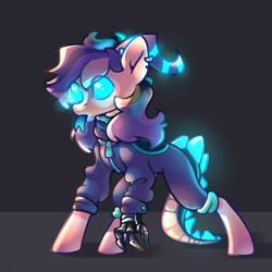 Size: 1000x1000 | Tagged: safe, artist:kingdom, imported from derpibooru, oc, oc only, pony, glowing, glowing eyes, solo