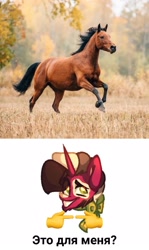 Size: 951x1600 | Tagged: safe, artist:kingdom, imported from derpibooru, oc, oc only, horse, pony, unicorn, cyrillic, horn, irl, meme, photo, russian