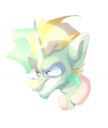 Size: 1080x1283 | Tagged: safe, artist:kingdom, imported from derpibooru, oc, oc only, pony, unicorn, bust, gritted teeth, horn, male, portrait, simple background, solo, stallion, teeth, white background