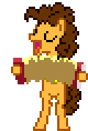 Size: 80x118 | Tagged: safe, artist:botchan-mlp, imported from derpibooru, cheese sandwich, accordion, animated, cute, cute cheese sandwich, dancing, desktop ponies, gif, musical instrument, pixel art, simple background, solo, sprite, transparent background