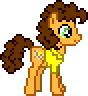 Size: 88x96 | Tagged: safe, artist:botchan-mlp, imported from derpibooru, cheese sandwich, animated, blinking, cute, cute cheese sandwich, desktop ponies, facing right, gif, idle, lifting hoof, pixel art, simple background, smiling, solo, sprite, transparent background