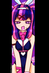 Size: 1080x1584 | Tagged: safe, imported from derpibooru, twilight sparkle, human, blah, bunny ears, bunny suit, clothes, female