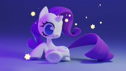 Size: 1920x1080 | Tagged: safe, artist:valorous_kid, imported from derpibooru, rarity, pony, unicorn, 3d, female, horn, lying down, mare, prone, solo