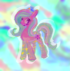 Size: 579x585 | Tagged: safe, artist:eyerealm, imported from derpibooru, oc, oc only, oc:etosama, earth pony, pony, abstract background, blushing, female, mare, ponified