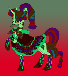 Size: 1983x2217 | Tagged: safe, artist:eyerealm, imported from derpibooru, rarity, pony, unicorn, alternate design, blushing, cape, clothes, coat markings, facial markings, female, gradient background, hoof shoes, horn, long tongue, mare, socks, solo, star (coat marking), tongue out
