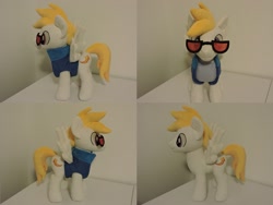 Size: 1597x1199 | Tagged: safe, artist:little-broy-peep, imported from derpibooru, oc, oc:lightpoint, pegasus, pony, clothes, irl, male, photo, plushie, solo, stallion, sunglasses, vest