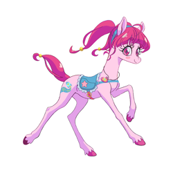 Size: 900x900 | Tagged: artist needed, safe, imported from derpibooru, oc, oc only, earth pony, pink coat, simple background, solo, thin, white background