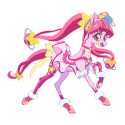 Size: 900x900 | Tagged: artist needed, safe, imported from derpibooru, oc, oc only, earth pony, pink coat, simple background, solo, white background