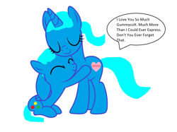Size: 2012x1508 | Tagged: safe, artist:memeartboi, imported from derpibooru, oc, oc only, pegasus, pony, unicorn, candy, colt, family, female, female oc, foal, food, gumball, gumball watterson, happy, heart, horn, kids, male, male oc, mare, mare oc, mom, mommy, mother, mother and child, mother and son, nicole watterson, parent, pegasus oc, ponified, simple background, solo, the amazing world of gumball, unicorn oc, white background, wings