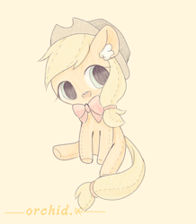 Size: 1286x1477 | Tagged: safe, artist:orchidlanlan738, imported from derpibooru, applejack, earth pony, pony, cute, plushie, solo