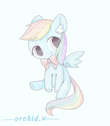 Size: 1286x1477 | Tagged: safe, artist:orchidlanlan738, imported from derpibooru, rainbow dash, pegasus, pony, cute, plushie, solo