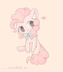 Size: 1286x1477 | Tagged: safe, artist:orchidlanlan738, imported from derpibooru, pinkie pie, earth pony, pony, cute, plushie, solo