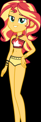 Size: 1280x3747 | Tagged: artist needed, safe, imported from derpibooru, sunset shimmer, equestria girls, equestria girls series, beach, belly button, sunset shimmer's beach shorts swimsuit, waifu material