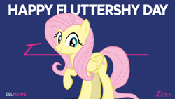 Size: 3840x2160 | Tagged: safe, artist:zslnews, imported from derpibooru, fluttershy, pegasus, female, fluttershy day, solo