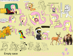 Size: 7418x5706 | Tagged: safe, imported from derpibooru, angel bunny, applejack, fluttershy, bat pony, pegasus, .mov, elements of insanity, shed.mov, antonymph, bat ponified, bong, butterscotch, disassembly drone, flutterbat, fluttershed, fluttershout, fluttgirshy, gir, invader zim, lego, minecraft, mixels, murder drones, murdershy, n, png, race swap, rule 63, screaming, sniffer, swat, yay, zeemmy99