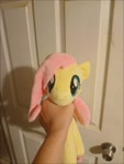 Size: 896x1194 | Tagged: safe, imported from derpibooru, fluttershy, asphyxiation, irl, photo, plushie, strangling