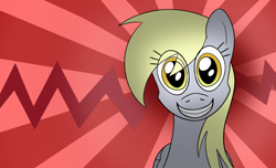 Size: 1300x790 | Tagged: safe, artist:thatcreepybird, imported from derpibooru, derpy hooves, pegasus, pony, creepy, cropped, female, grin, smiling, solo, underp