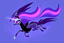 Size: 1606x1095 | Tagged: safe, artist:janegumball, imported from derpibooru, twilight sparkle, alicorn, pony, nightmare twilight, nightmarified, solo, twilight sparkle (alicorn)