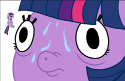 Size: 738x480 | Tagged: safe, artist:paperbagpony, imported from derpibooru, twilight sparkle, mrs. puff, pixel art, simple background, spongebob squarepants, white background