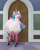 Size: 1200x1500 | Tagged: safe, artist:soobel, imported from derpibooru, princess celestia, alicorn, pony, chubbylestia, clothes, door, fat, female, mare, socks, solo, the ass was fat