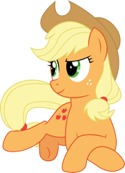 Size: 4812x6650 | Tagged: safe, artist:mlptmntfan2000, imported from derpibooru, applejack, earth pony, pony, absurd resolution, cute, female, jackabetes, lying down, mare, prone, simple background, solo, transparent background, vector