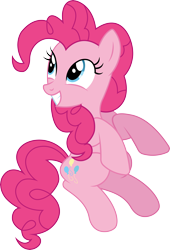 Size: 4652x6830 | Tagged: safe, artist:mlptmntfan2000, imported from derpibooru, pinkie pie, earth pony, pony, absurd resolution, cute, diapinkes, female, mare, simple background, smiling, solo, transparent background, vector