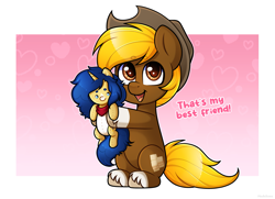 Size: 3213x2326 | Tagged: safe, artist:madelinne, imported from derpibooru, oc, oc only, oc:acres, oc:flash reboot, earth pony, original species, plush pony, unicorn, duo, female, horn, male, mare, plushie, stallion