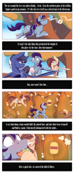 Size: 2500x5900 | Tagged: safe, artist:chapaevv, imported from derpibooru, oc, oc only, oc:ondrea, oc:wax n' wane, bat pony, pegasus, comic:expanding horizons, bat pony oc, bat wings, comic, female, feral, food, male, mango, text, wings