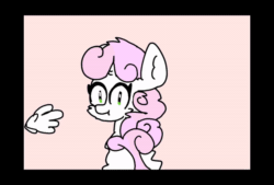 Size: 600x405 | Tagged: safe, artist:sweetsterty, imported from derpibooru, sweetie belle, pony, unicorn, animated, cheek fluff, chest fluff, cute, eye shimmer, female, filly, foal, gif, hand, head pat, horn, pat, petting, tail, tail wag