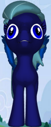 Size: 252x628 | Tagged: safe, imported from derpibooru, oc, oc only, oc:midnight space, pegasus, 3d pony creator, front view, large wings, male, stallion, striped tail, tail, wings