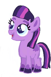 Size: 184x275 | Tagged: artist needed, safe, imported from derpibooru, twilight sparkle, earth pony, pony, base used, blue eyes, colored pupils, earth pony twilight, eyebrows, female, filly, foal, g5 concept leak style, g5 concept leaks, hooves, looking up, missing cutie mark, open mouth, open smile, race swap, simple background, smiling, solo, standing, transparent background, twilight sparkle (g5 concept leak), white background, younger