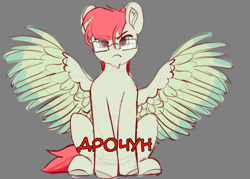 Size: 3500x2500 | Tagged: safe, artist:medkit, imported from derpibooru, oc, oc only, pegasus, pony, beard, blue eyes, colored hooves, colored sketch, colored wings, colored wingtips, cyrillic, disgruntled, exploitable meme, eyebrows down, facial hair, feathered wings, glasses, male, meme, old art, pegasus oc, russian, short mane, short tail, simple background, sitting, sketch, solo, spread wings, stallion, tail, two toned mane, two toned tail, two toned wings, wings