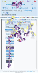 Size: 720x1395 | Tagged: safe, imported from derpibooru, derpy hooves, twilight sparkle, pegasus, pony, unicorn, derpibooru, april fools 2024, desktop ponies, horn, meta, pixel art, sprite