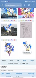 Size: 1080x2316 | Tagged: safe, imported from derpibooru, screencap, sapphire shores, april fools 2024, cute, desktop ponies, pixel art, sprite