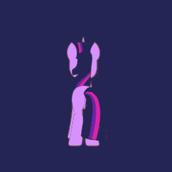 Size: 2800x2800 | Tagged: safe, alternate version, artist:k. dale, imported from derpibooru, twilight sparkle, pony, unicorn, animated, butt, eyes closed, female, horn, mare, movie accurate, plot, solo, speen, spinning, unicorn twilight, you spin me right round