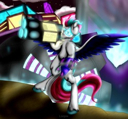 Size: 3000x2800 | Tagged: safe, artist:loststar, imported from derpibooru, pegasus, pony, newelementsofinsanity, projectmlpoc, solo