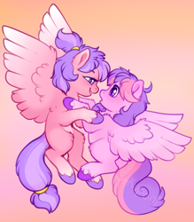 Size: 700x800 | Tagged: safe, artist:sekuponi, oc, oc only, pony, female, looking at each other, mare