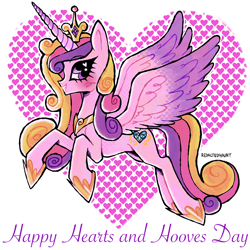 Size: 2000x2000 | Tagged: safe, artist:redactedhaunt, imported from derpibooru, princess cadance, alicorn, pony, concave belly, heart, heart eyes, hearts and hooves day, slender, solo, thin, wingding eyes