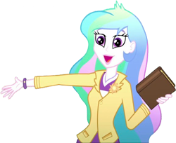 Size: 3081x2520 | Tagged: safe, edit, edited screencap, editor:homersimpson1983, imported from derpibooru, screencap, princess celestia, equestria girls, background removed, book, female, not a vector, principal celestia, simple background, solo, transparent background