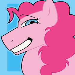 Size: 2048x2048 | Tagged: safe, artist:moondoesartz, imported from derpibooru, pinkie pie, earth pony, female, smiling, solo