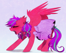 Size: 5149x4208 | Tagged: safe, artist:krissstudios, imported from derpibooru, oc, oc only, pegasus, pony, absurd file size, absurd resolution, clothes, female, mare, skirt, solo, yawn