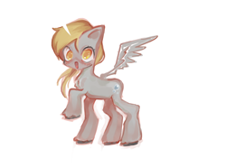 Size: 3900x2900 | Tagged: safe, imported from derpibooru, derpy hooves, pegasus, pony, looking at you, open mouth, raised hoof, simple background, solo, spread wings, white background, wings